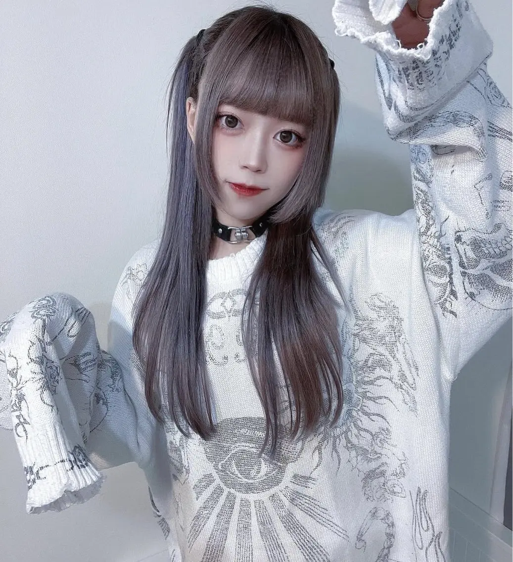 ロング ヘアカラー トリートメント ✨透明感カラー×艶髪 ✨生神優季のヘアスタイル