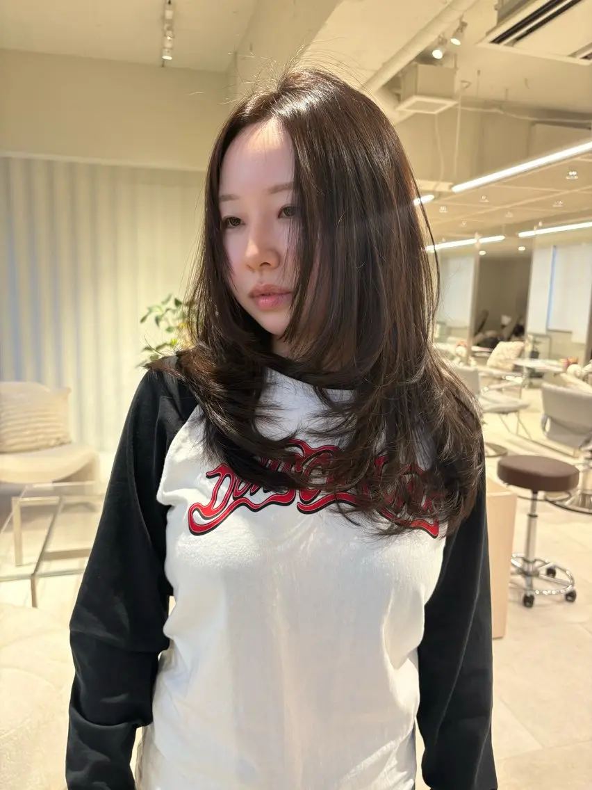 ロング カラー レイヤーカット カット 海外レイヤー /NAGISAのヘアスタイル