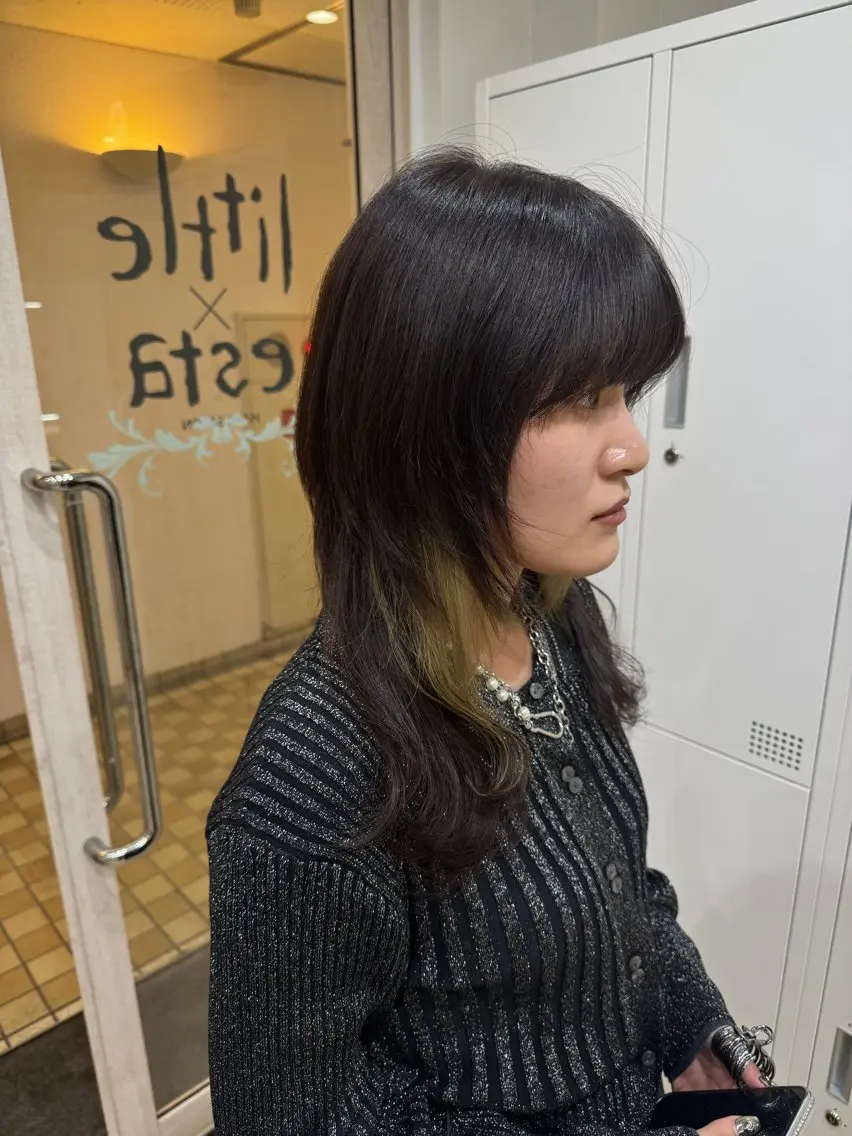 ミディアム little石川 秀のヘアスタイル