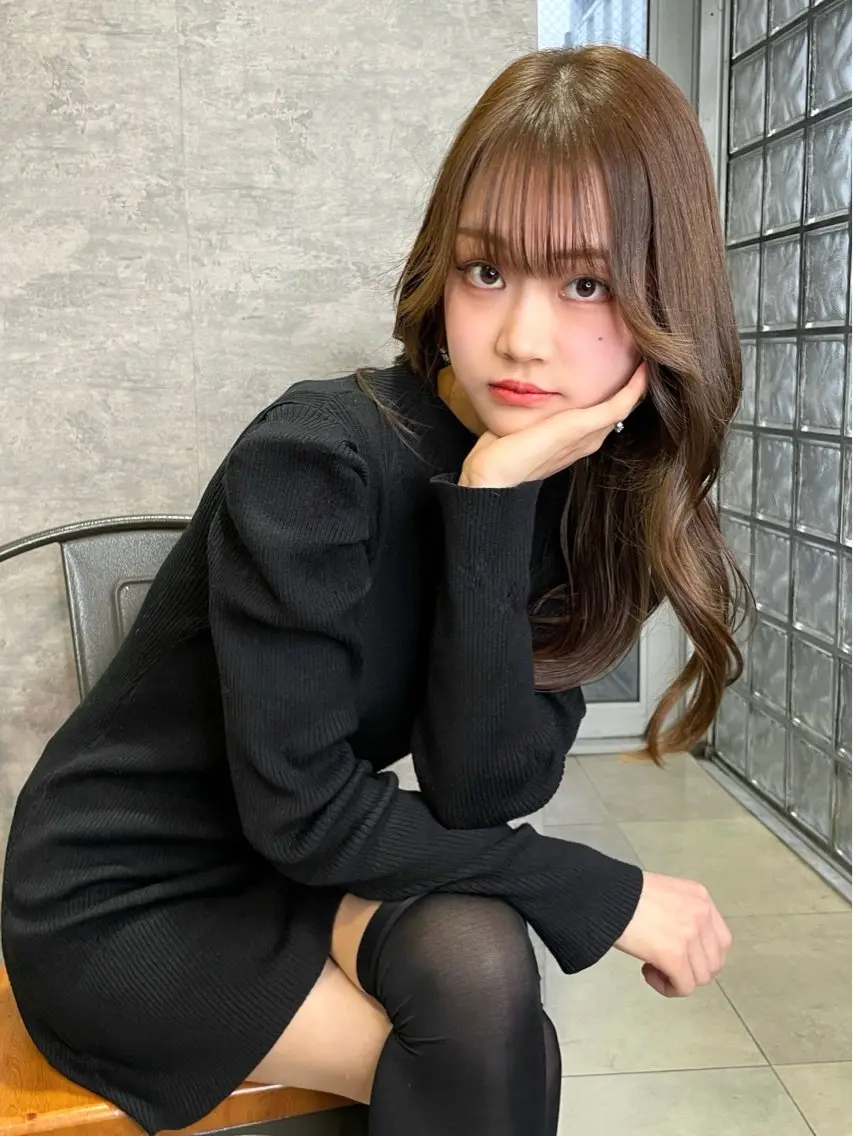 ロング くびれヘア 韓国風ヘア レイヤーカット あいう えおのその他イメージ