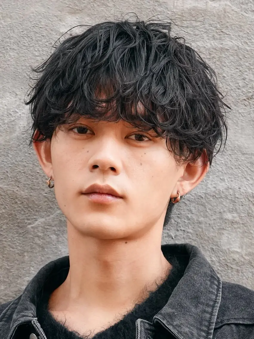 パーマ カット パーマ 岩下 凰雅のヘアスタイル
