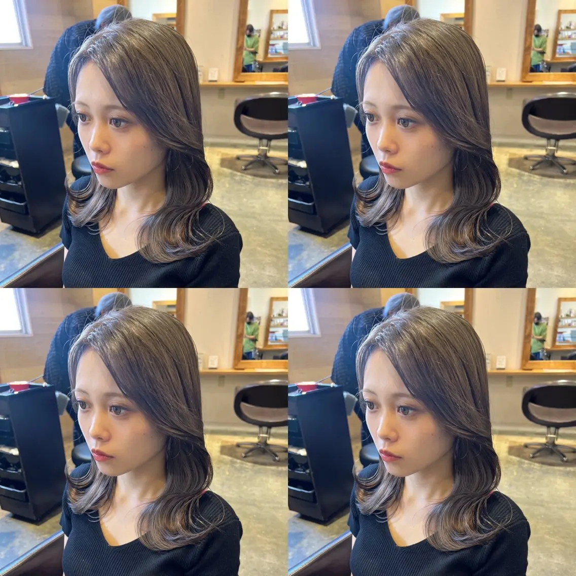 ミディアム カラー レイヤー×艶髪特化 マネージャー安藤光司のヘアスタイル