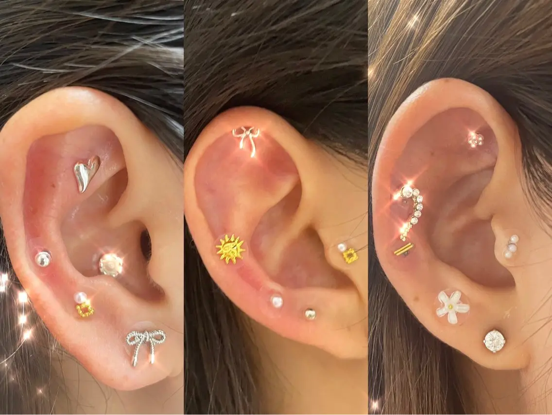 【お試しに🩷】耳ツボジュエリー6粒💎👂💕の写真
