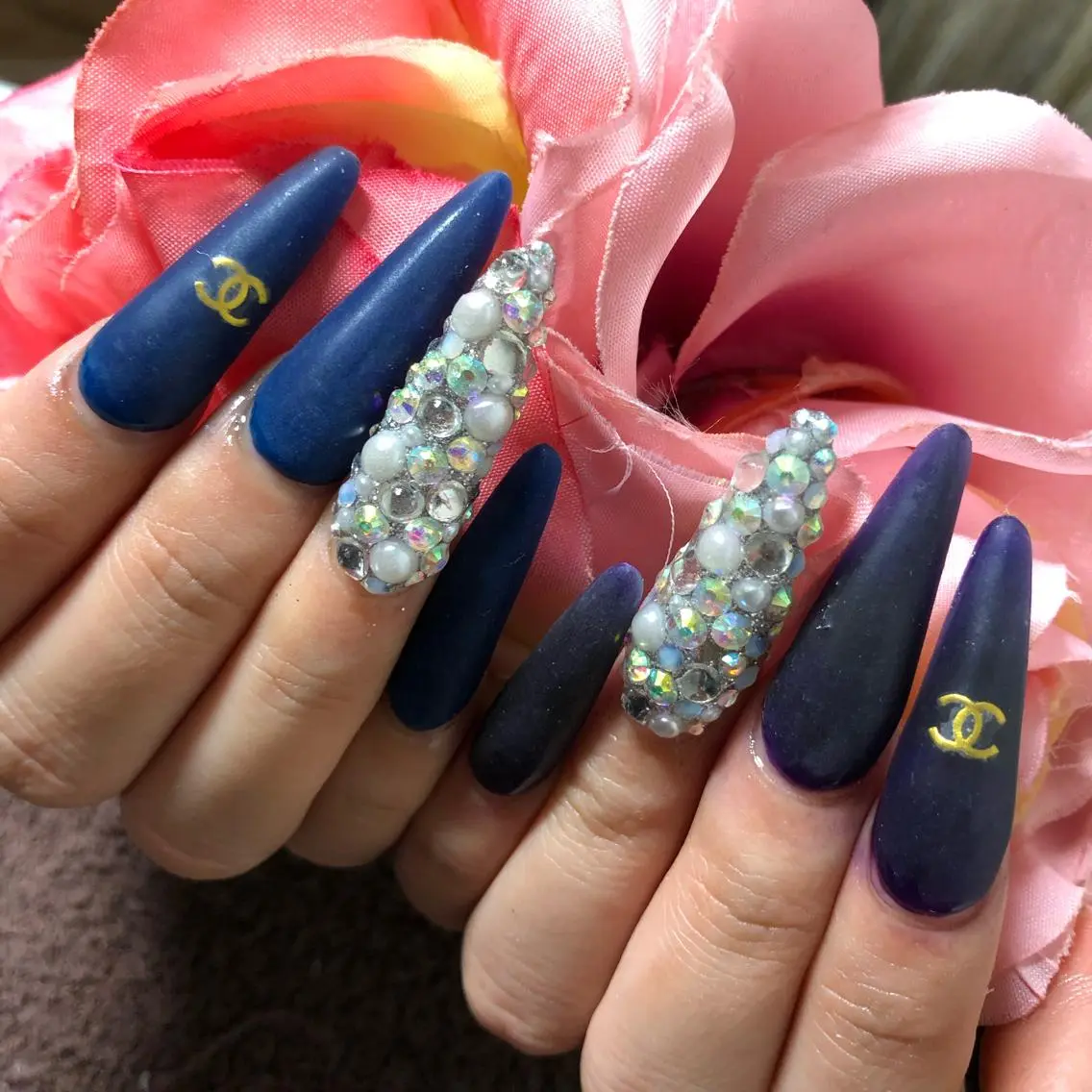 ロング ネイル マットネイル ハンドネイル 《LB》ラブリエ Nail&eyeのマツエク・マツパデザイン
