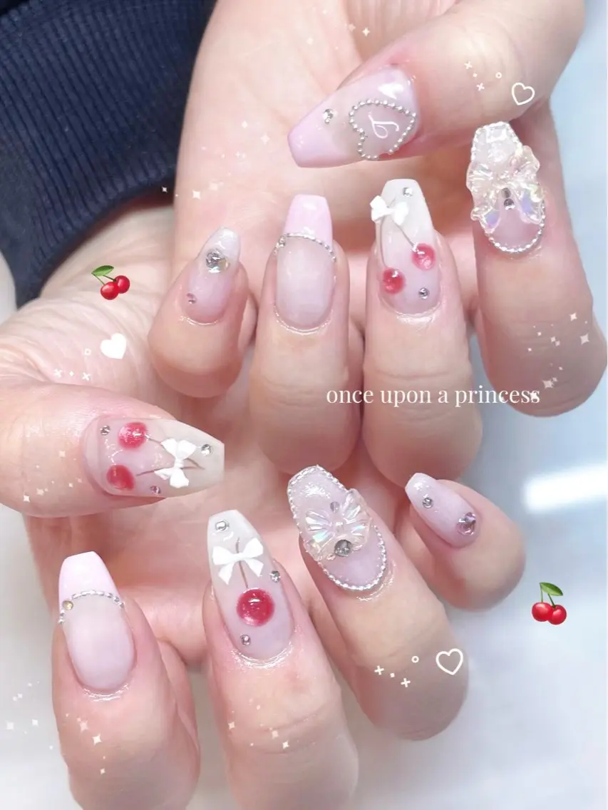 ネイル 春ネイル ハンドネイル Once upon a princessのネイルデザイン