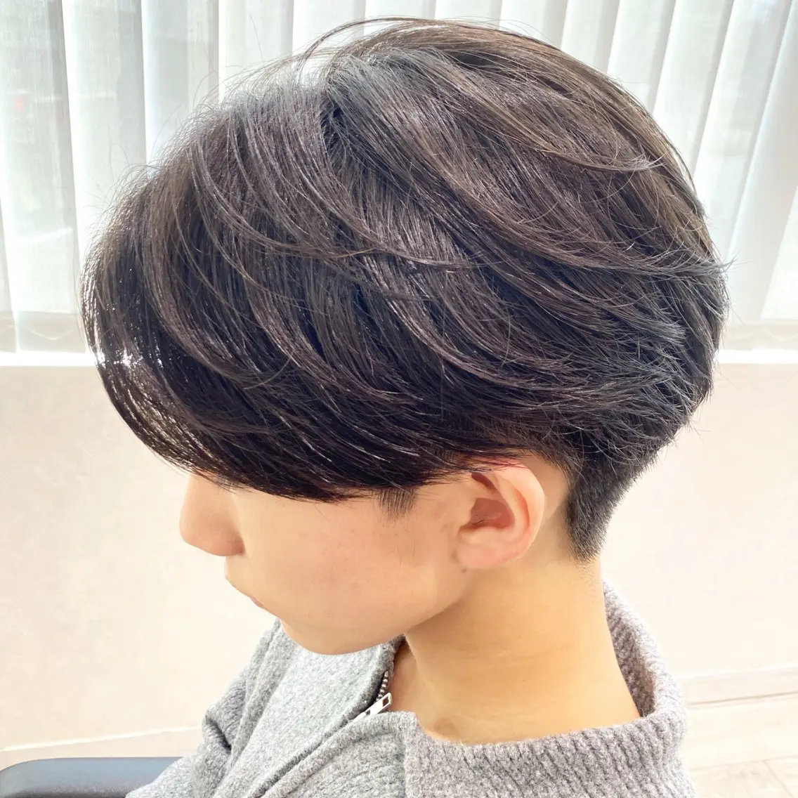 ショート パーマ カット 縮毛矯正 トリートメント 関澤敦人| Ash八王子店のヘアスタイル