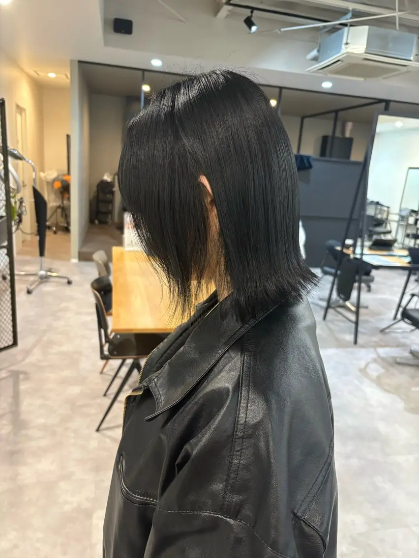 ミディアム カラー ヘアカラー number＋ / 璃々花のヘアスタイル