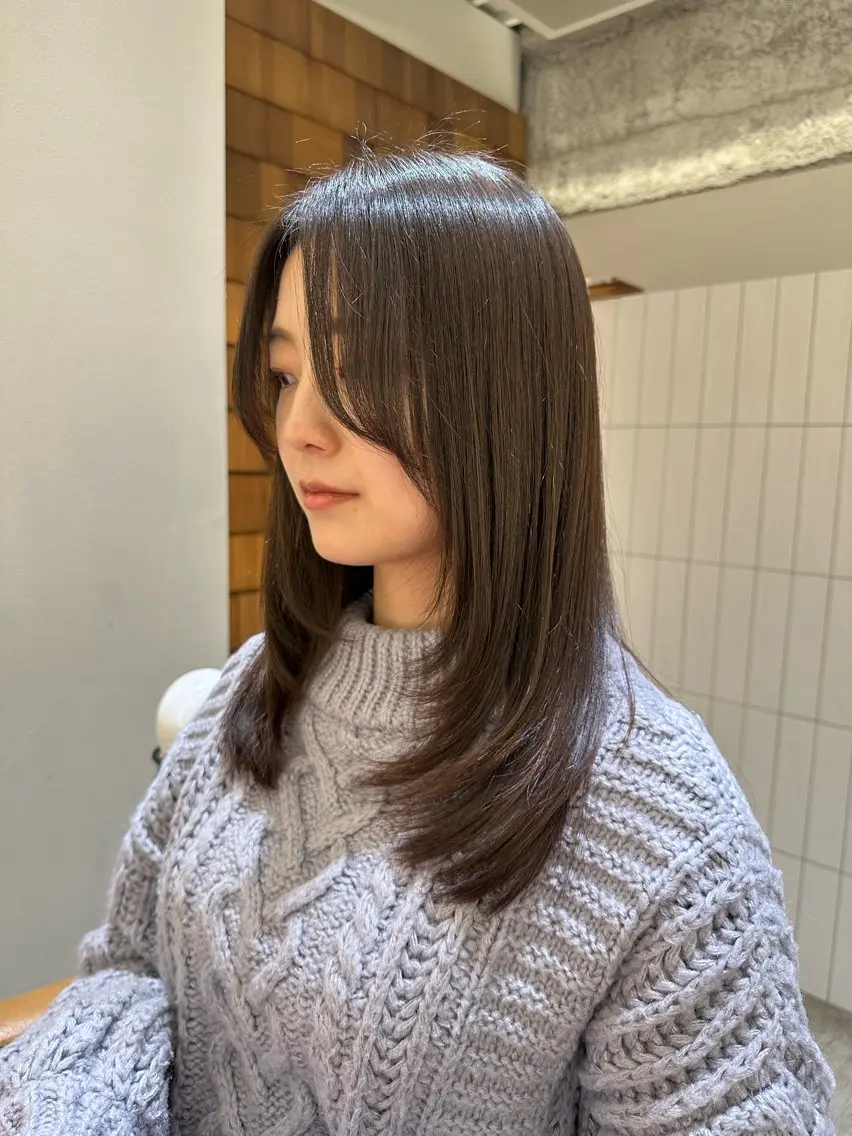 【ご新規様特別価格✨】平日限定‼️骨格診断カット+ナチュラル縮毛矯正+オージュアトリートメントの写真