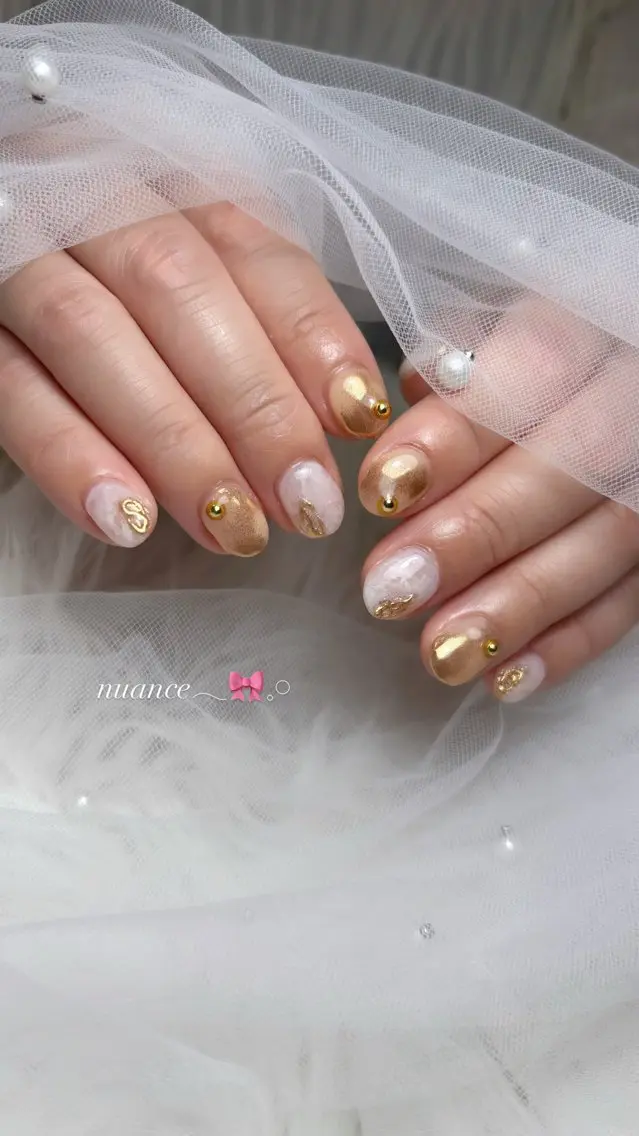 ネイル ハンドネイル 𝑬𝑹𝑰𝑲𝑨 𓂃🎀𓈒𓏸のネイルデザイン
