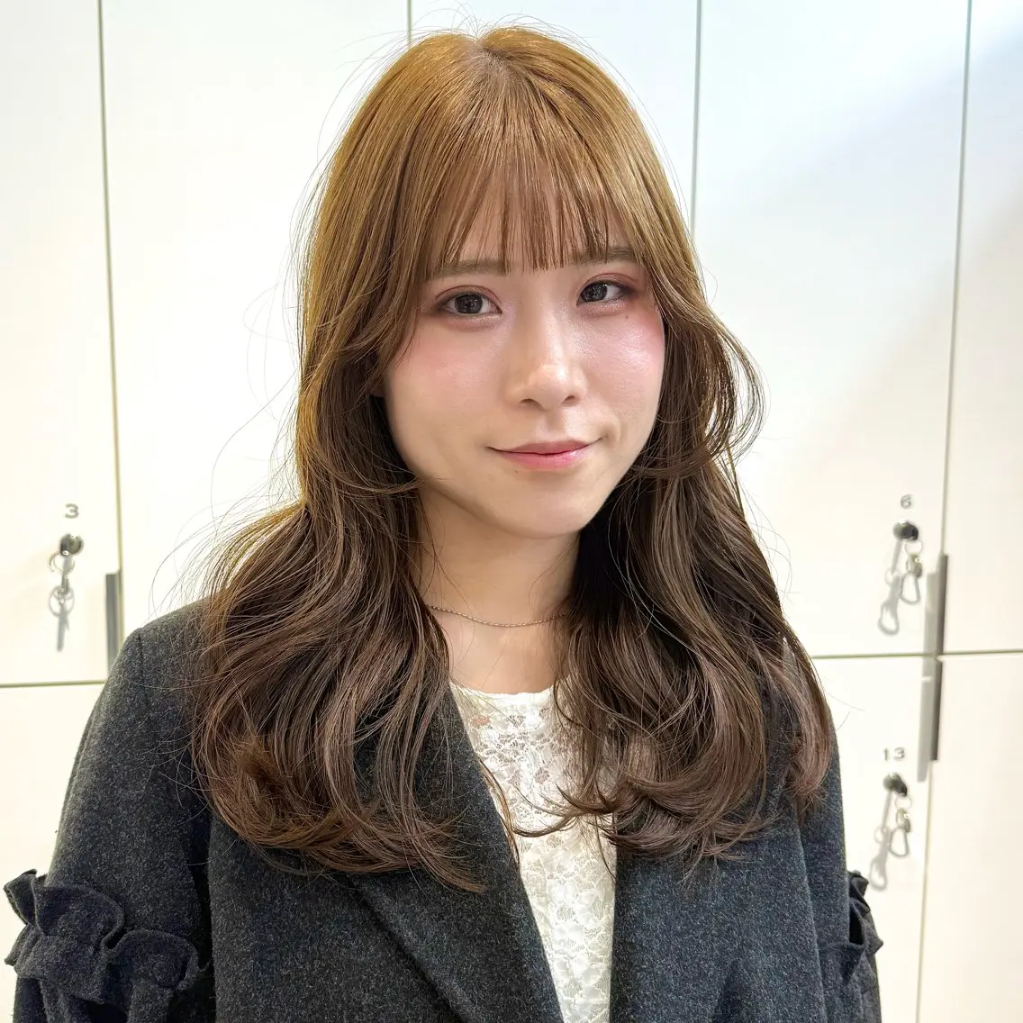 セミロング カット トリートメント レイヤー/艶カラー /パーマ💚千琴のヘアスタイル