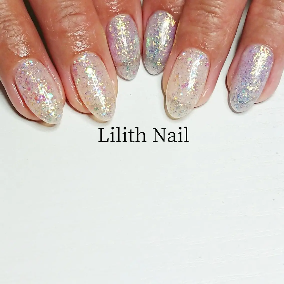 ネイル ラメ(グリッター) ハンドネイル Lilith Nailのネイルデザイン