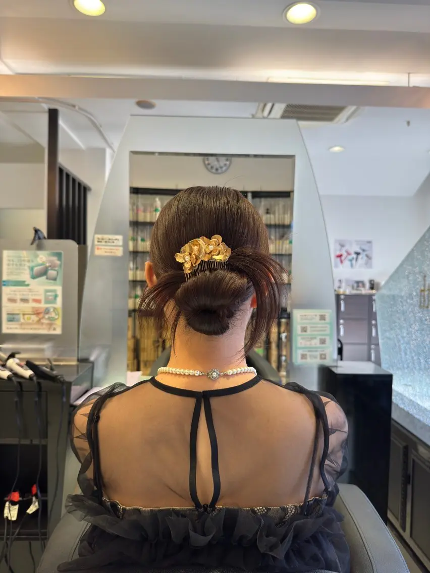 セミロング ヘアアレンジ ヘアセット MURATA KOHEIのヘアスタイル