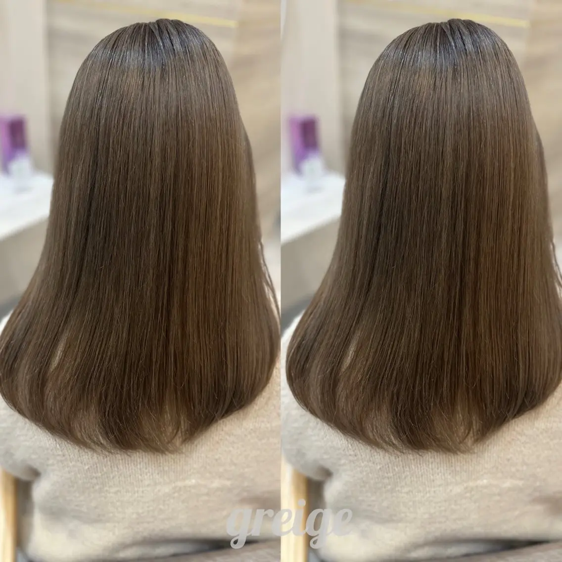 ロング ヘアカラー トリートメント lovis🧸ゆうあ 🧸/透明感カラーのヘアスタイル