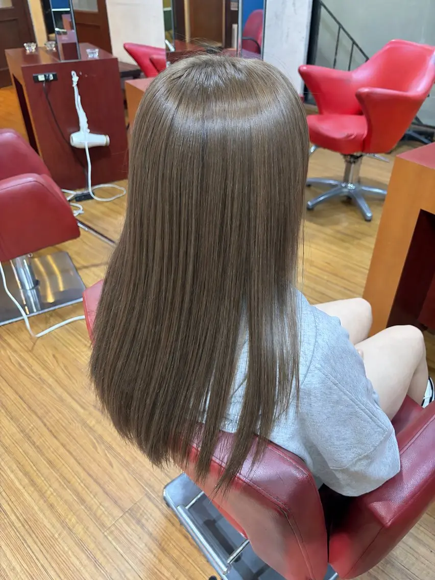 ロング カット ヘアカラー トリートメント 奥野JAPAN🌈 艶髪カラーのヘアスタイル