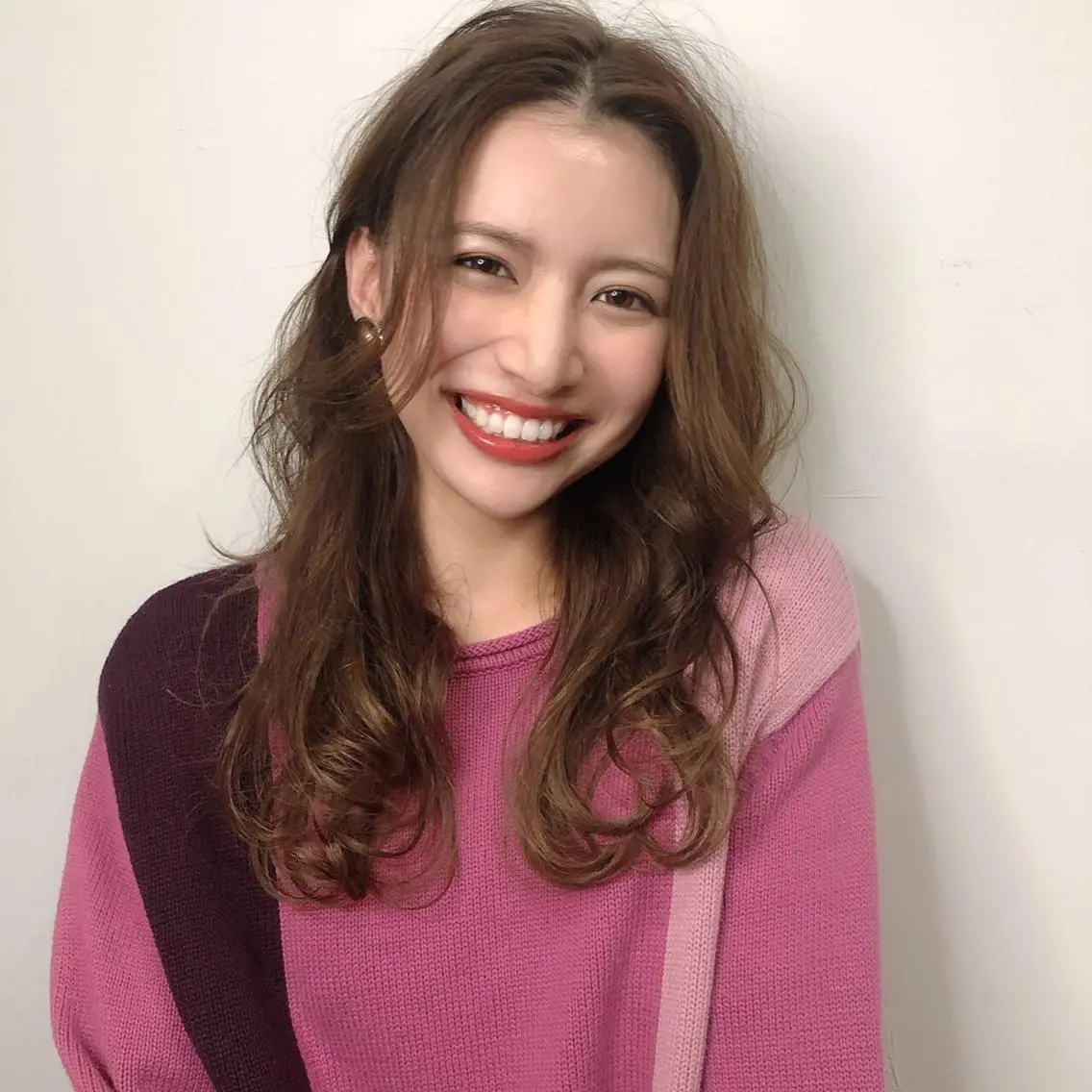 ロング ヘアカラー トリートメント ✨色持ちの良い艶 カラー✨蟹江真世のヘアスタイル