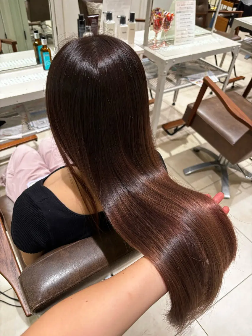 🍒ྀི大人気メニュー🍒ྀི1回目からでもツヤ髪サラサラなれます❕髪質改善トリートメント🌟の写真