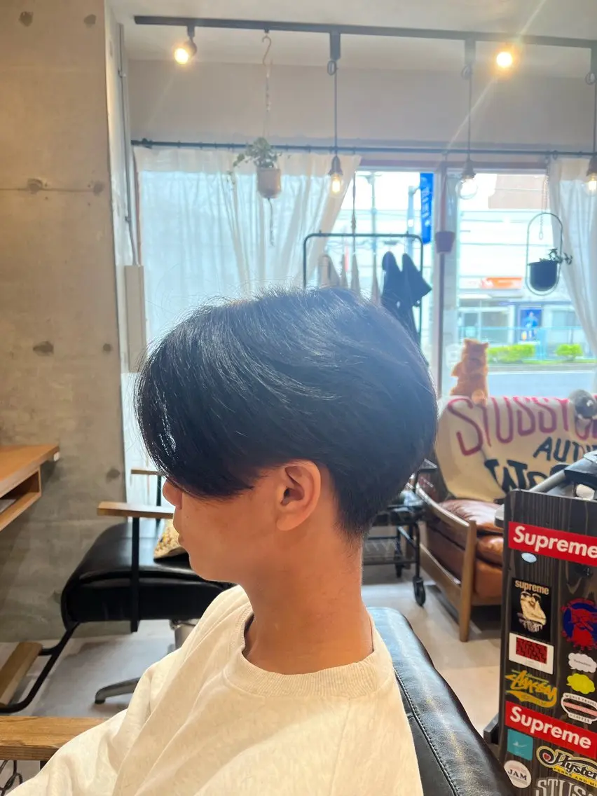 ショート メンズ センターパート 🌀メンズパーマ🌀 🐏丸山祐宇🐏のヘアスタイル