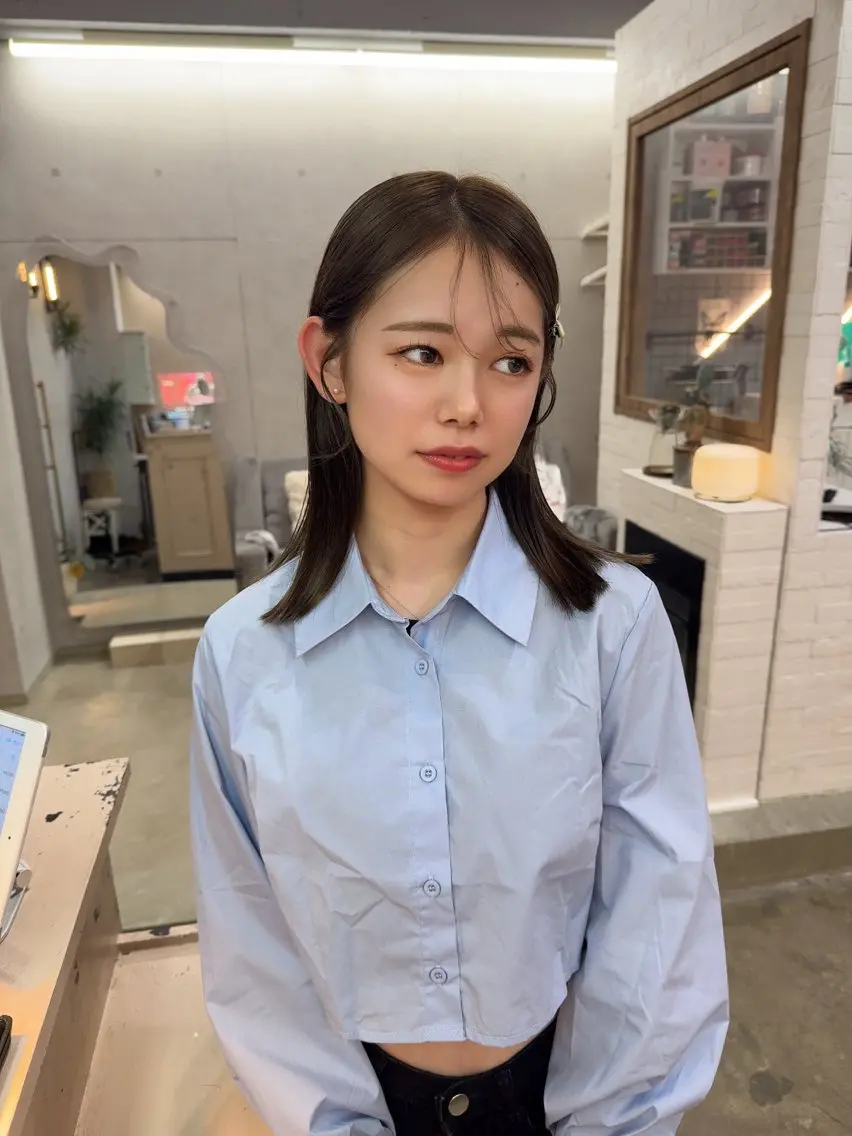 ミディアム カラー ヘアカラー トリートメント MIES amane(アマネ)のヘアスタイル