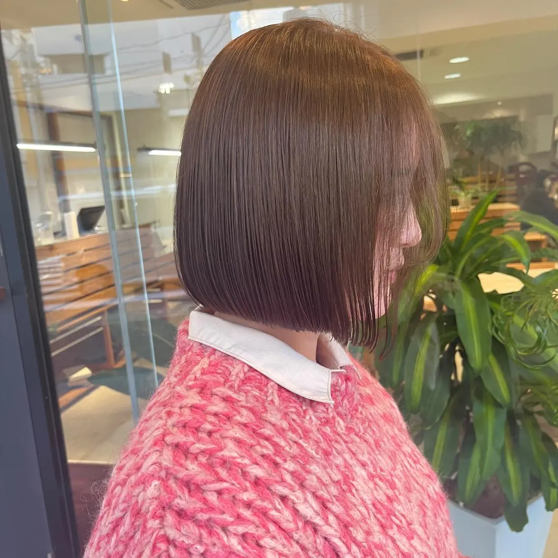 ショート 前下がりボブ ショートボブ ハンサムショート ボブ レイヤーカット カット トリートメント Lino by hoNuaのヘアスタイル