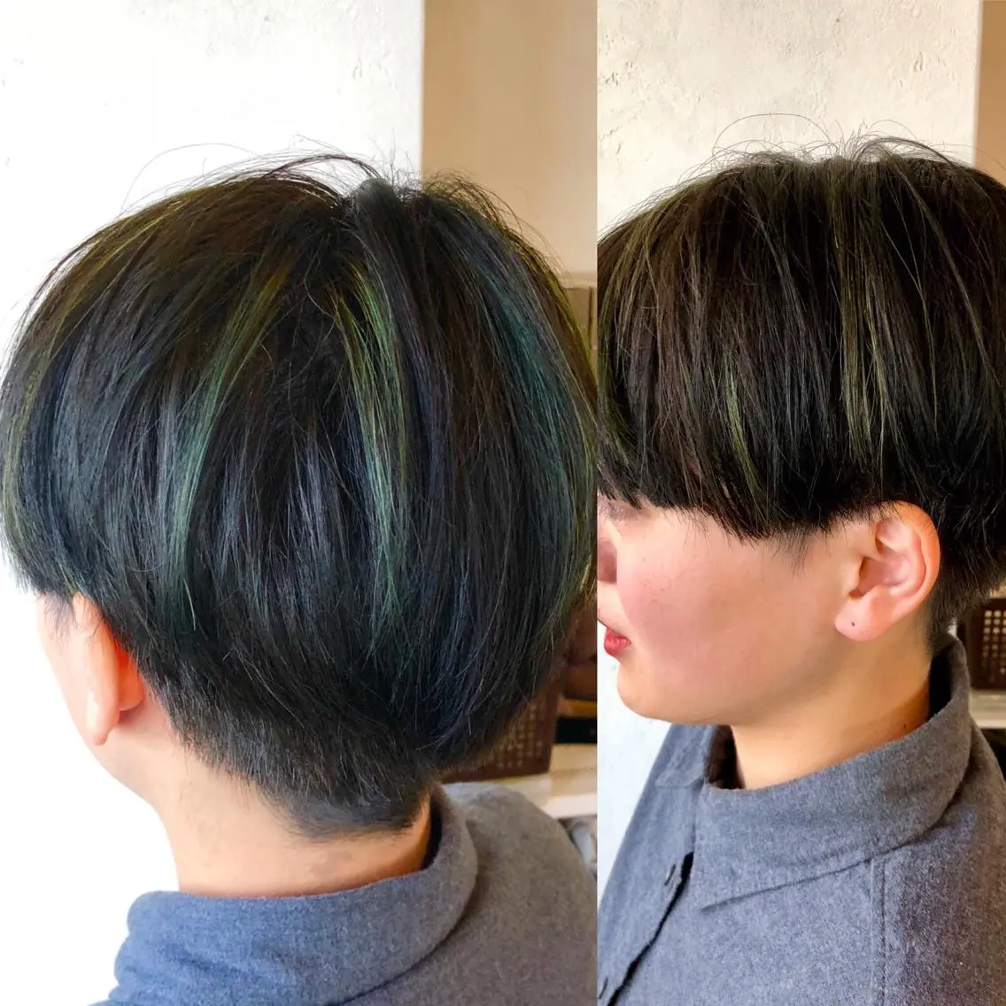 ショート カラー アディクシーカラー ハイライトカラー ハイライト 美髪・艶髪特化美容師 RYOJIのヘアスタイル