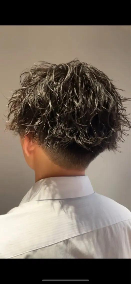 ミディアム パーマ カット パーマ 高野 良佑のヘアスタイル