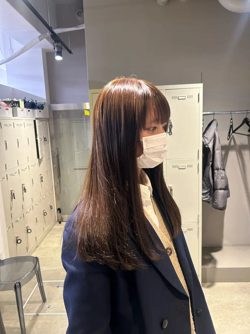 ロング カラー カット ヘアカラー トリートメント ヘッドスパ 韓国/トレンド レイヤー【101】のヘアスタイル