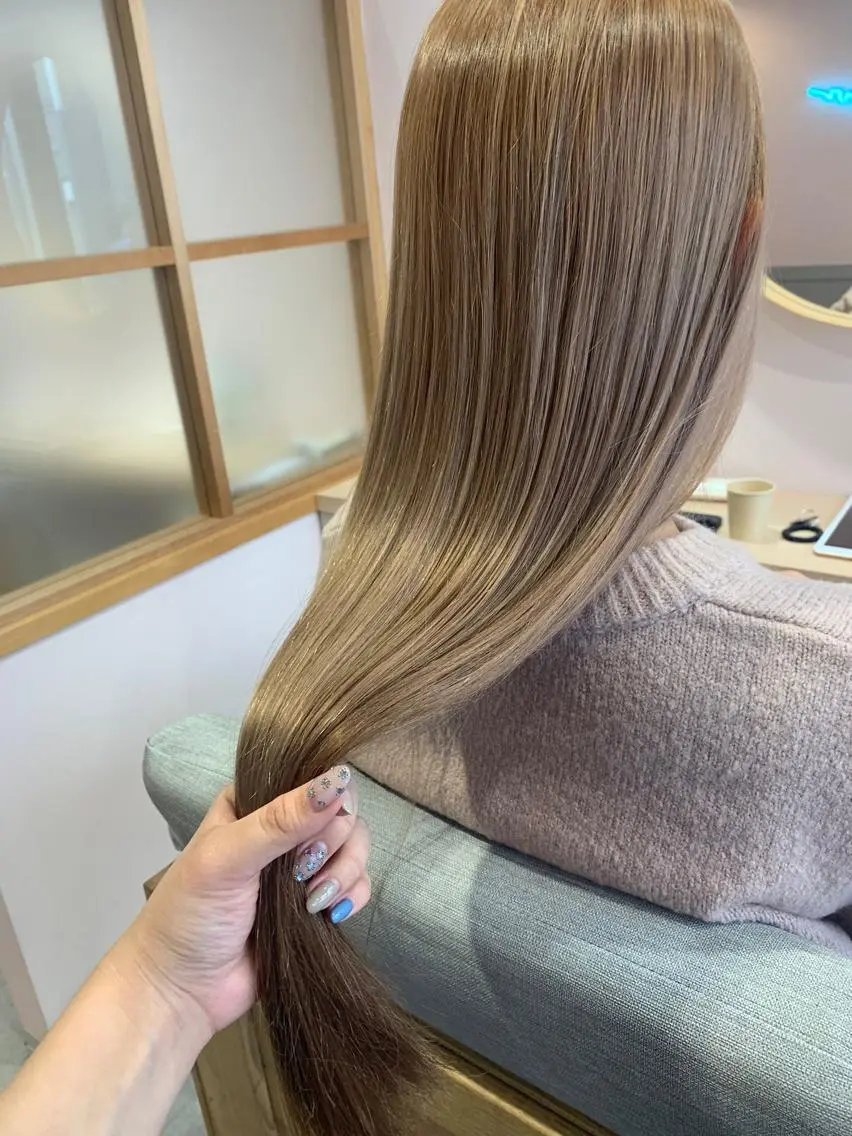 【人気メニュー🐰💗】カット+ダブルカラー+オートクチュールヘアエステの写真