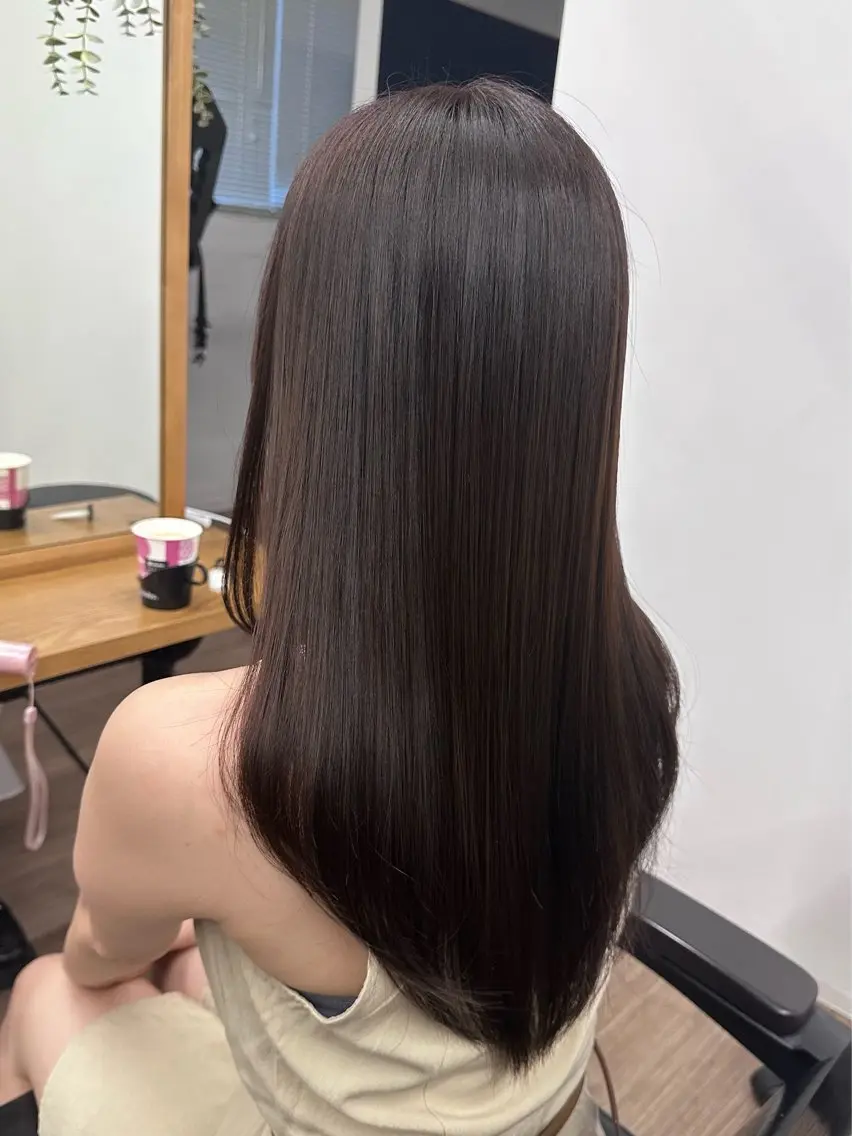 セミロング カラー カット ヘアカラー トリートメント 渡辺 鴻江のヘアスタイル