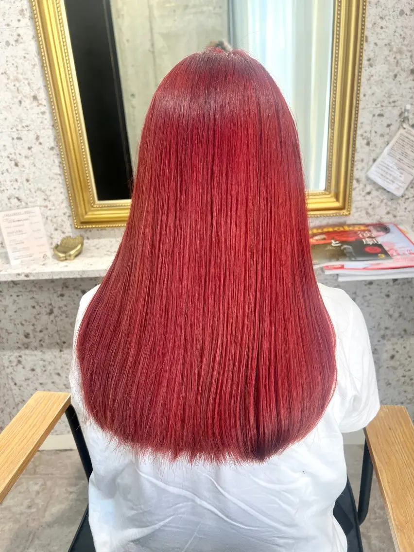 ロング カラー ブリーチ ダブルカラー ブリーチなしカラー Ayaka🩰🎀 ガーリー/暖色♡のヘアスタイル