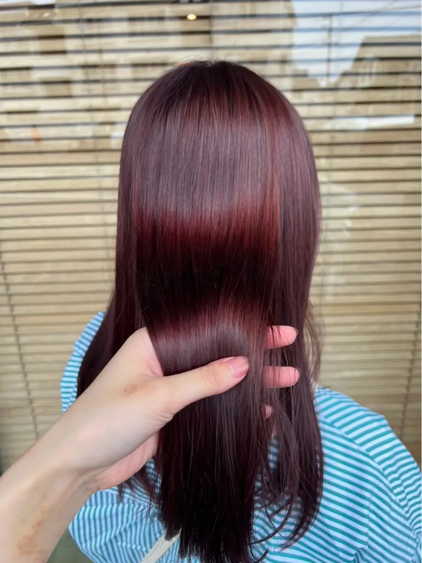【ロング限定】毛先カット+白髪染めカラー🌺の写真