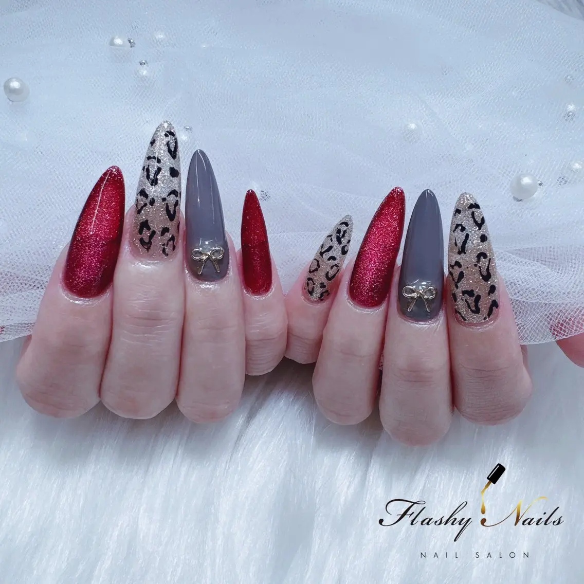 ネイル 長さ出し Flashy Nailsのマツエク・マツパデザイン