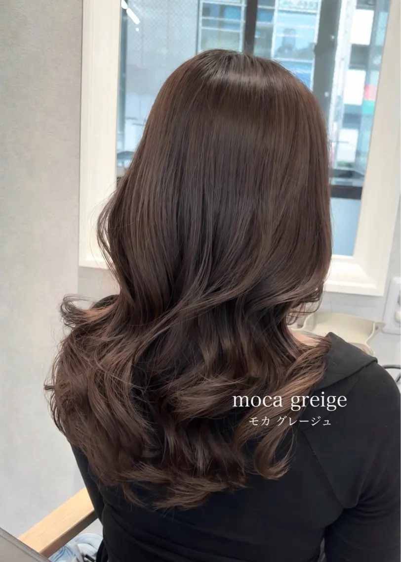セミロング カラー カット ヘアカラー トリートメント レイヤーカット/ 透明感カラー/あさかのヘアスタイル