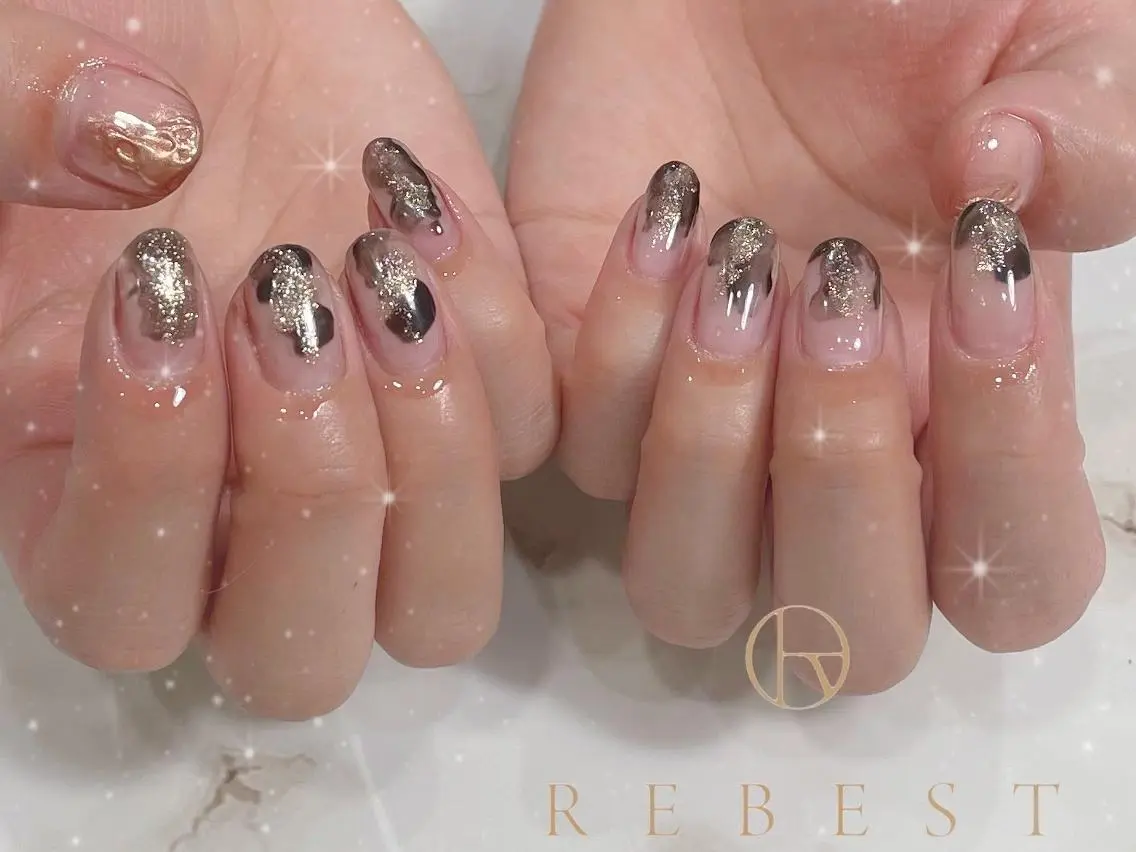 ネイル ❤️💛REBEST 京橋 nailのネイルデザイン