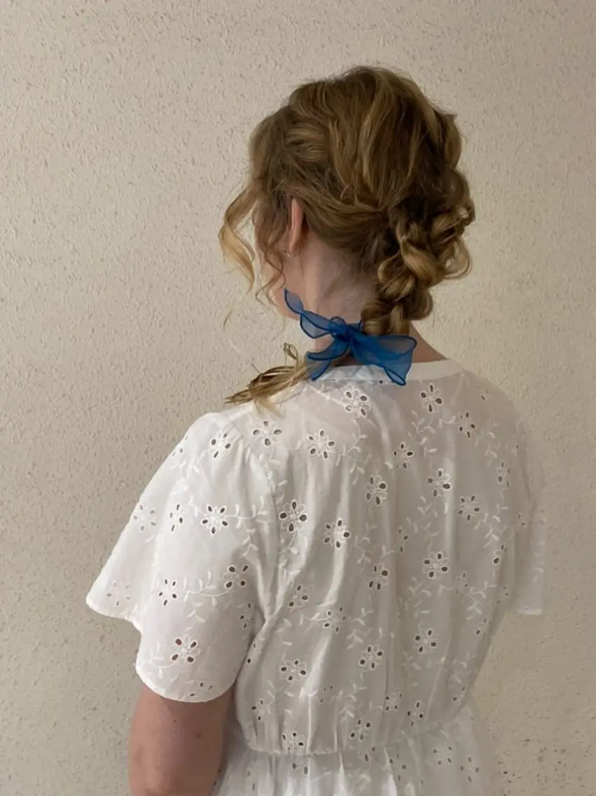 ロング カラー カット ヘアカラー 宜保 享典のヘアスタイル
