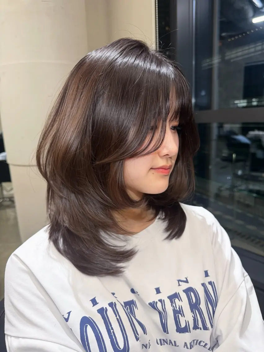 ミディアム caho／大阪梅田 韓国ヘア♡のヘアスタイル