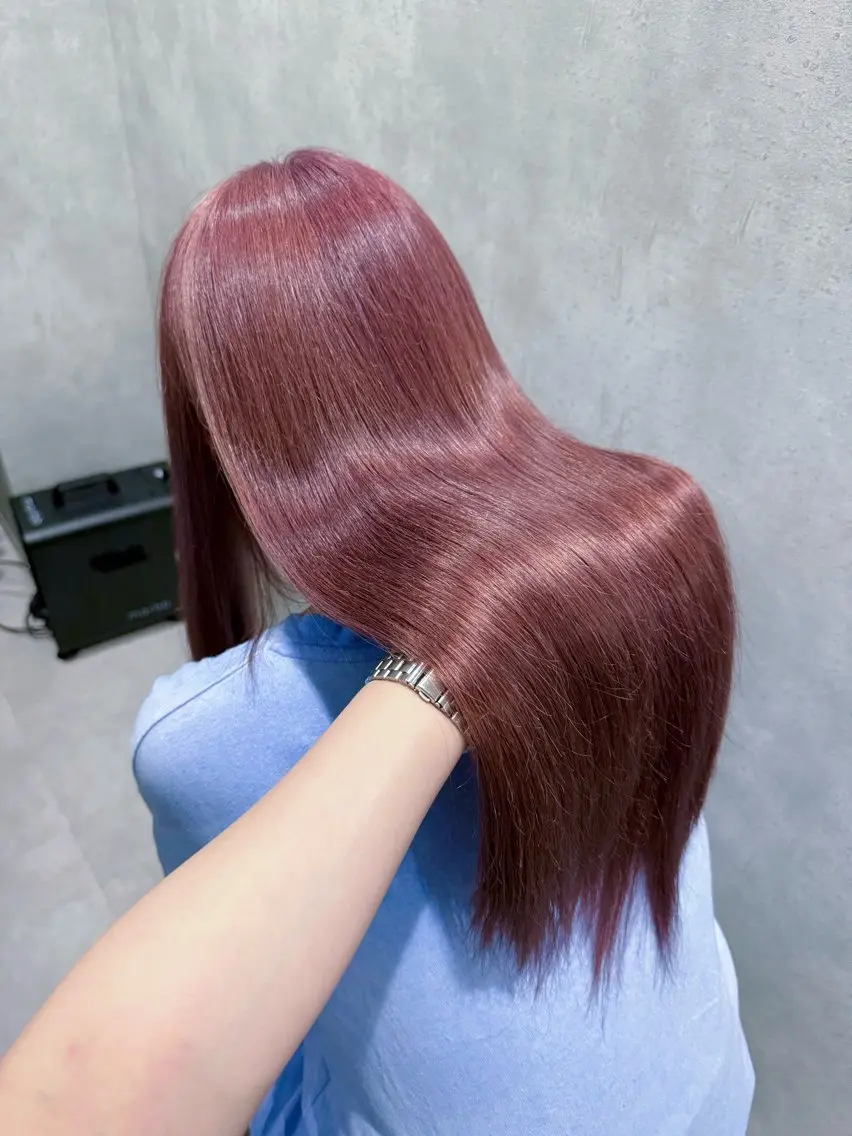セミロング ヘアカラー 透明感カラー/レイヤ ー/京都/fukaのヘアスタイル