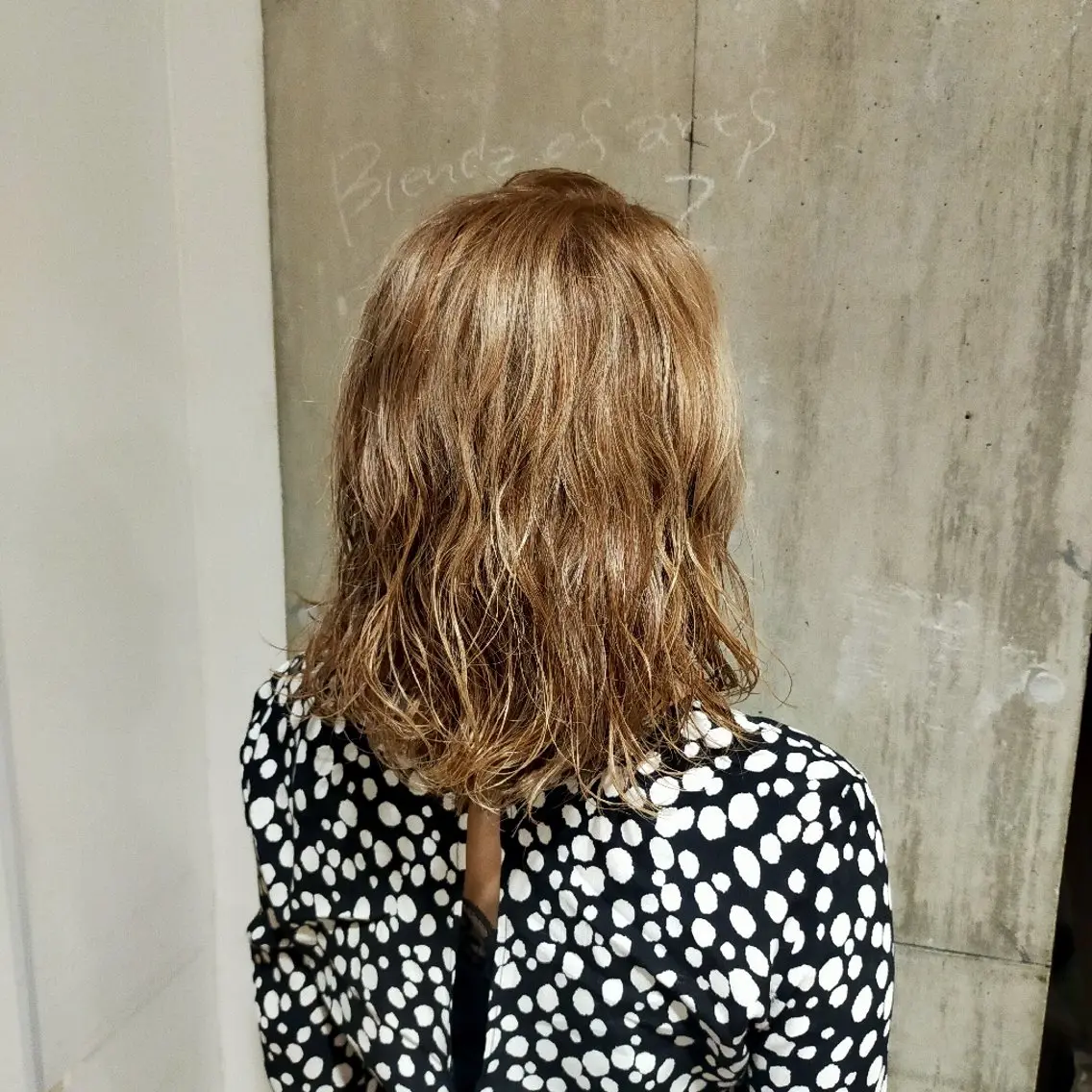 パーマ ミディアム ミディアムパーマ 和佐 ももえのヘアスタイル
