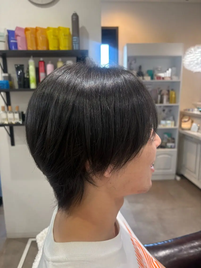 カラー メンズ ブルーカラー 透明感カラー ヘアカラー Ouchi Ayumiのヘアスタイル