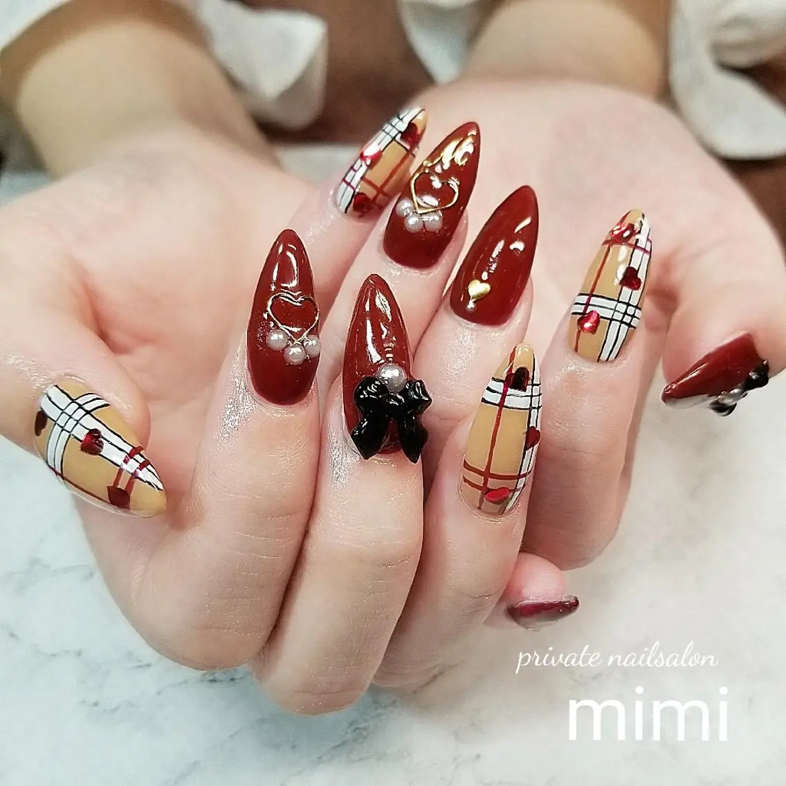 ネイル 持ち込み ハンドネイル 博多ネイル ｍｉｍｉのネイルデザイン