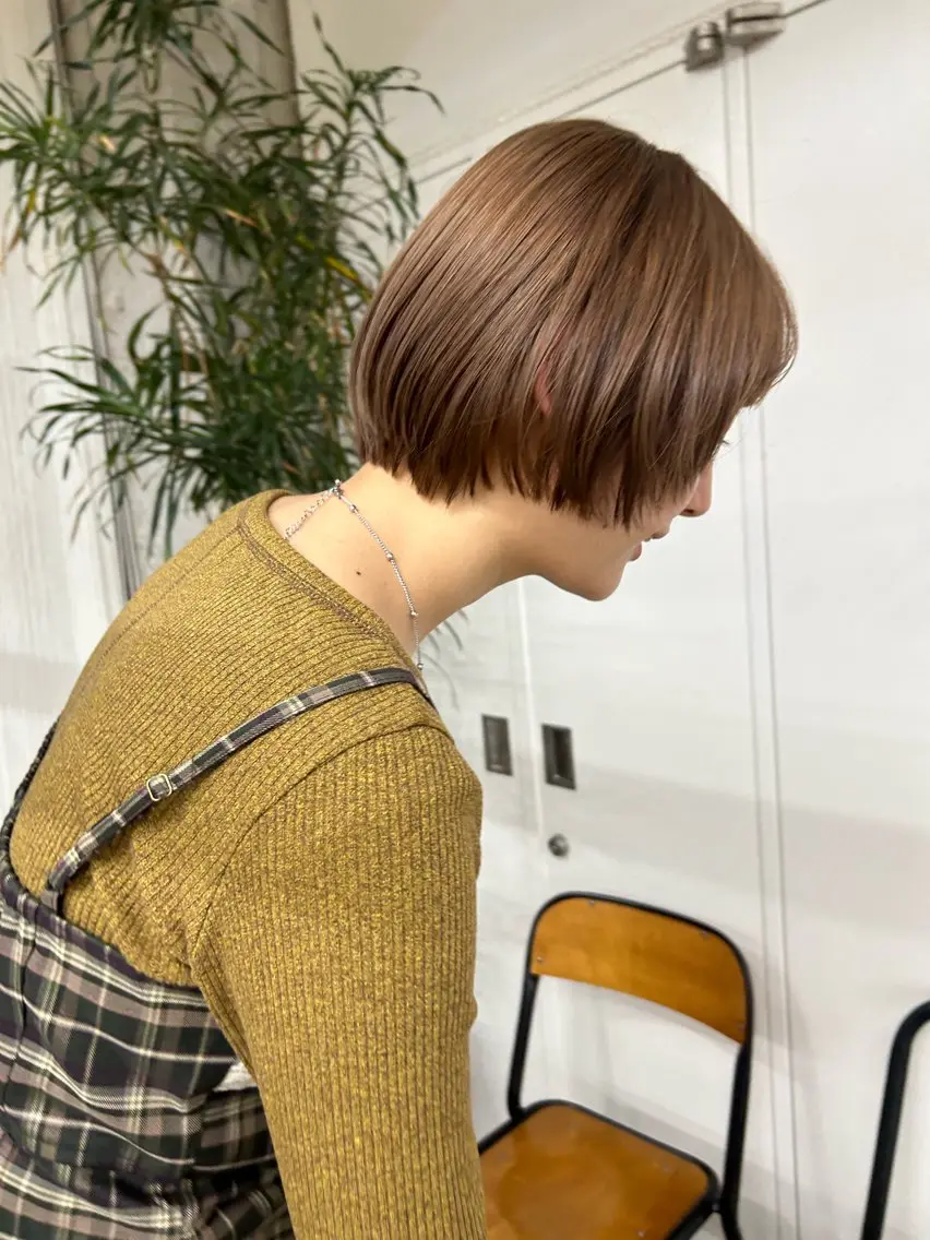 ショート カラー カット ヘアカラー maho/垢抜け カラーパーマメイクのヘアスタイル