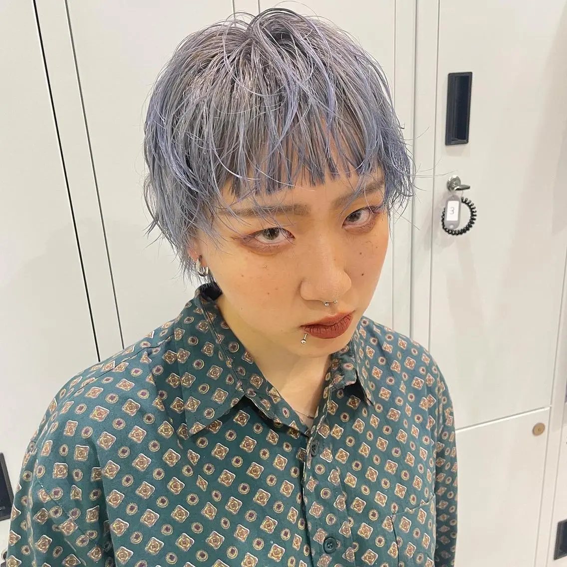 ショート カラー ヘアアレンジ 青髪特化🩵 ダブルカラーのヘアスタイル