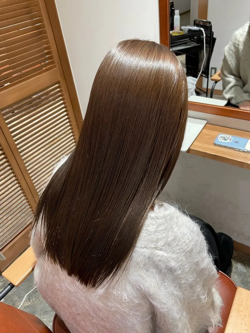 ロング カラー ベージュ/ 髪質改善 /末田柊希のヘアスタイル