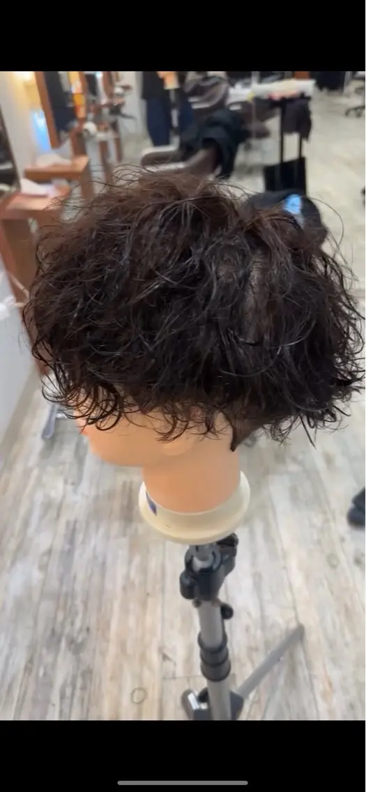 ショート パーマ パーマ 大前 吏央のヘアスタイル