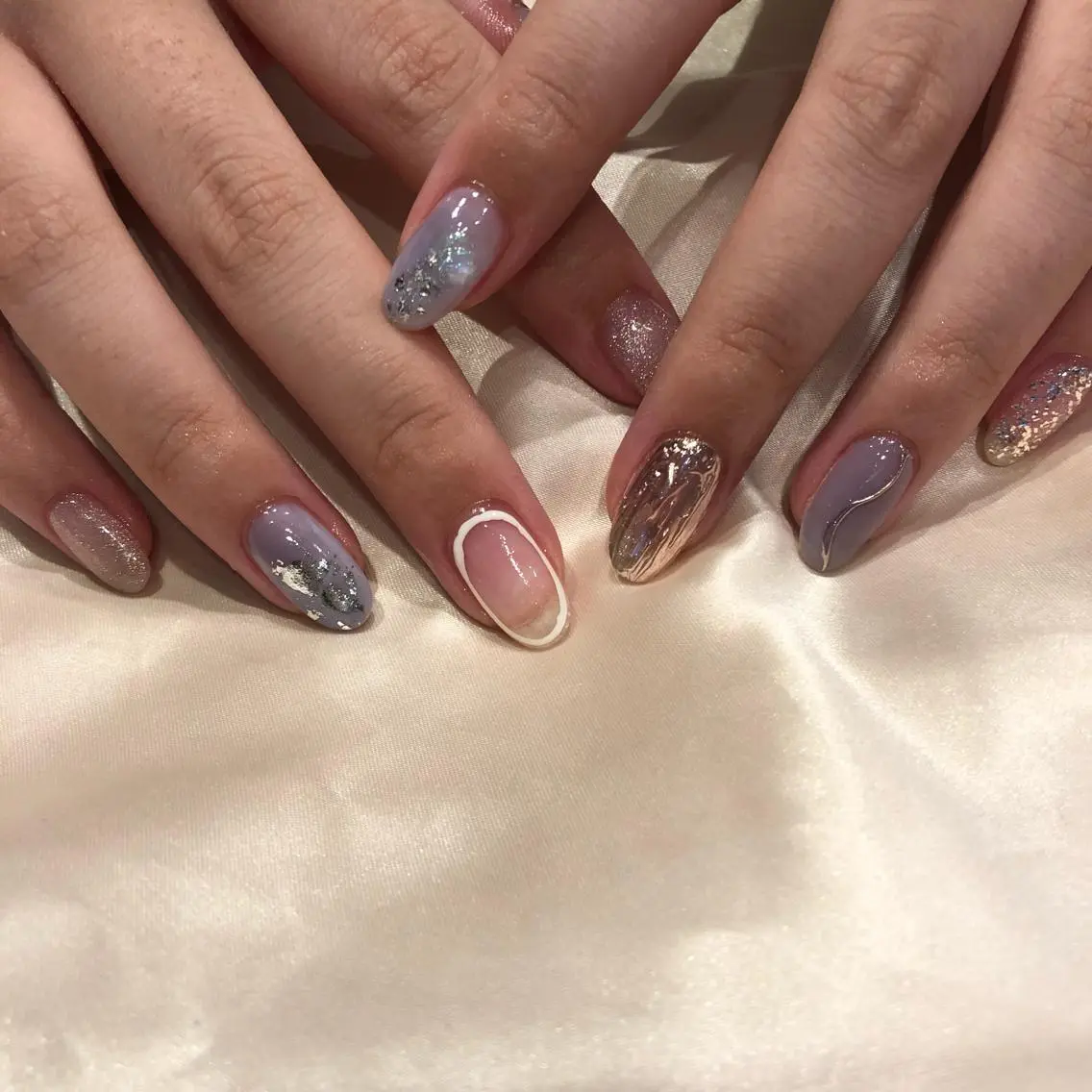 ネイル パラあり！フィルイン 美フォルムのネイルデザイン