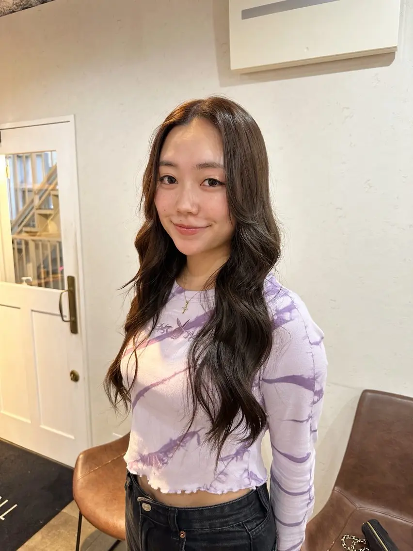 ロング カット ヘアカラー 🧣misaki 🧣のヘアスタイル