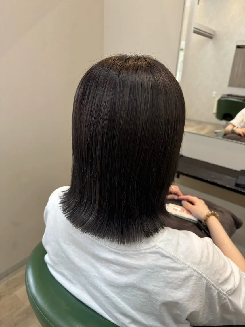 ミディアム ボブ 植松 小乃佳のヘアスタイル