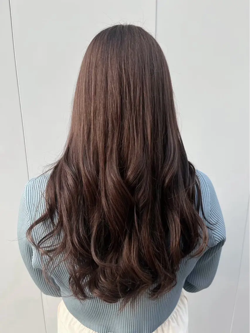 セミロング カラー ヘアカラー み おのヘアスタイル