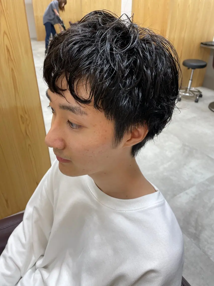 パーマ メンズ くるくるパーマ aikoのヘアスタイル