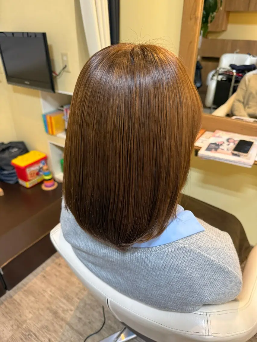 カラー ヘアカラー トリートメント ヘッドスパ 神戸 七彩のヘアスタイル