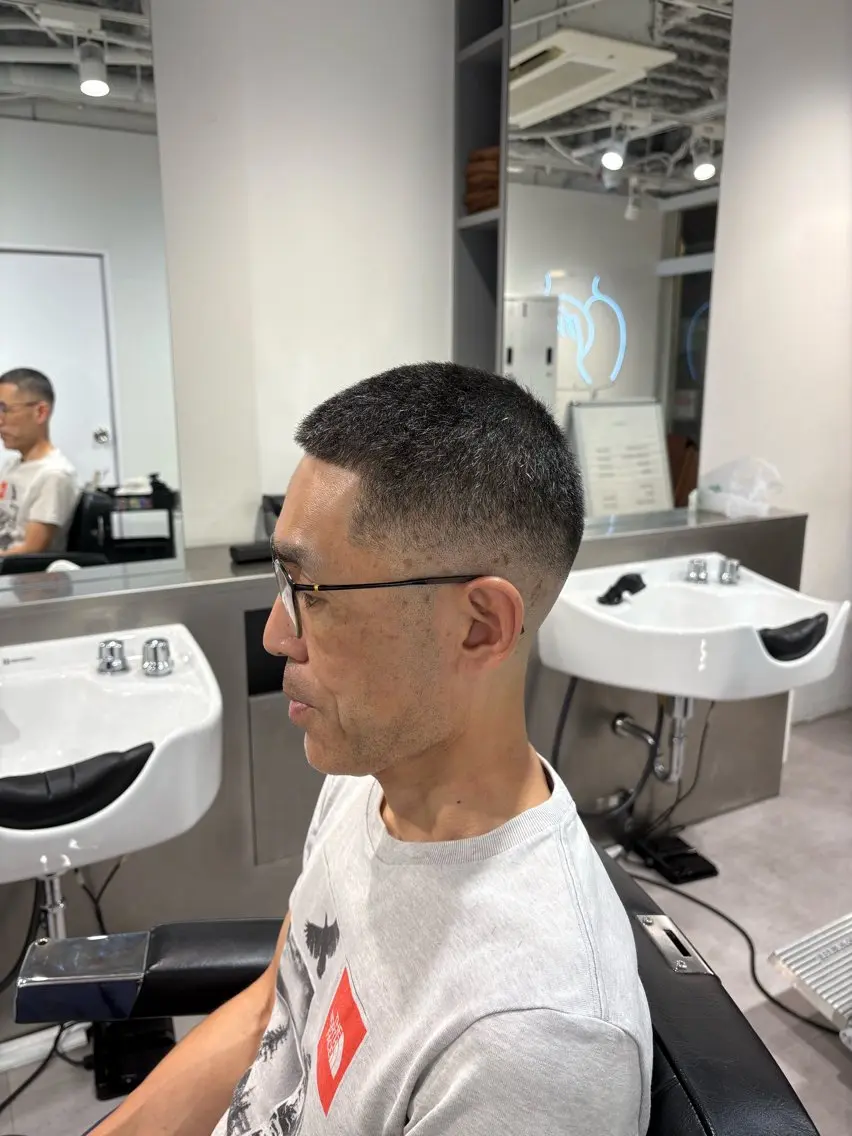 ショート メンズ フェードカット カットモデル募集 SHOHEIのヘアスタイル